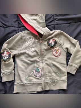kids ed hardy zip up